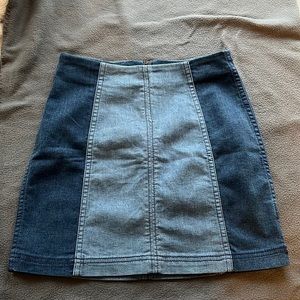 Free People Modern Femme‎ Denim Skirt